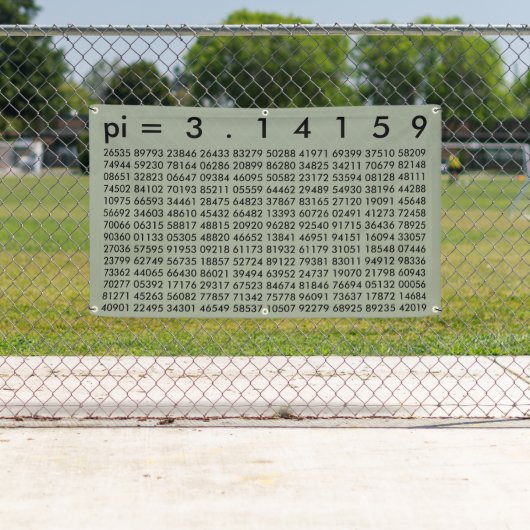 pi= 3,14159 Mathematica Wiskunde Wetenschap pi Dag Spandoek (Insitu)