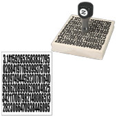 pi= 3,14159 Wiskunde Science 118 digits pi dag Rubberstempel (Gestempeld)