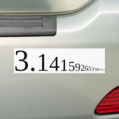 Pi - 3.14... bumpersticker (Op auto)