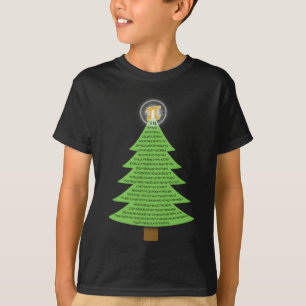 PI 3.14 Kerstboom cadeau voor Wiskunde liefhebbers T-shirt