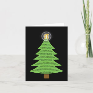 Pi 3.14 Kerstboom Cadeau voor Wiskundeliefhebbers Kaart