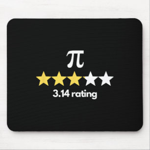PI 3.14 Sterren Beoordeling Funny Pi Humor Pi Dag  Muismat