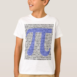 Pi 3.14 tot honderd cijfers t-shirt
