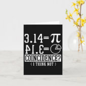 pi 3.14 Wiskunde blij 14 maart verjaardag toeval Kaart (Gele Bloem)