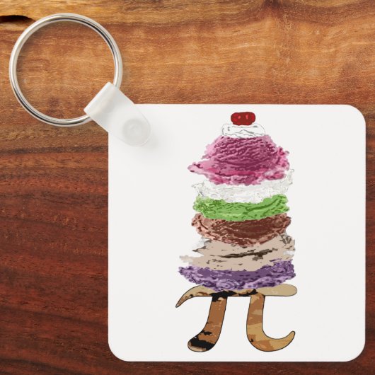 Pi a la Mode Keychain (Voorkant)