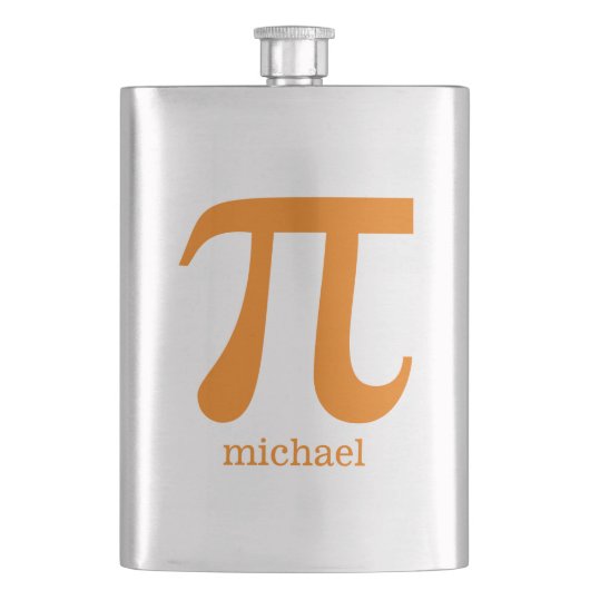 Pi aangepaste monogram-kolf heupfles (Voorkant)