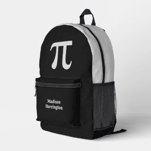 Pi aangepaste naam bedrukte rugzak