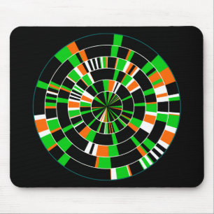 Pi Abstract 06 - op zwart Muismat