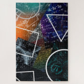 Pi Abstrait : Puzzle d'art mathématique (Vertical)