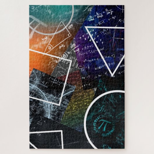 Pi Abstrait : Puzzle d'art mathématique (Vertical)
