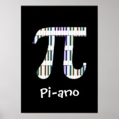 Pi-ano ~ Funny Math Music Poster Geek (Devant)