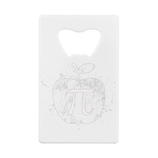 Pi Apple Pie Funny Kredietkaart Flessenopener (Achterkant)