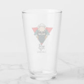 Pi Beta biergroep glas (Achterkant)