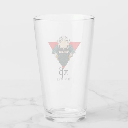 Pi Beta biergroep glas (Achterkant)