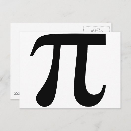 Pi Briefkaart (Voorkant / Achterkant)