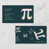 Pi - Carte de visite de scientifique (Devant / Derrière)