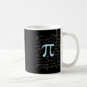 Pi Circle Number Formulas Nerdy Wiskundigen Pi Koffiemok