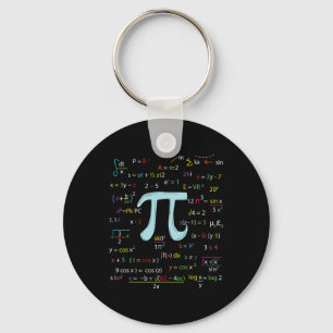 Pi Circle Number Formulas Nerdy Wiskundigen Pi Sleutelhanger
