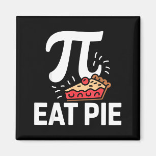 Pi-dag 14 maart Wiskunde Nerd Taart Eten Grappig C Magneet