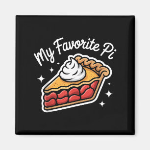 Pi-dag 14 maart Wiskunde Nerd Taart Eten Grappig C Magneet