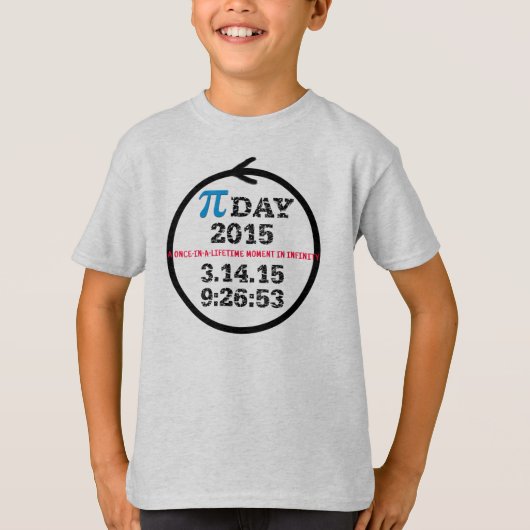 Pi Dag 2015 (kinder T-shirt M) (Voorkant)
