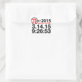 Pi Dag 2015 Vierkante Sticker (Tas)