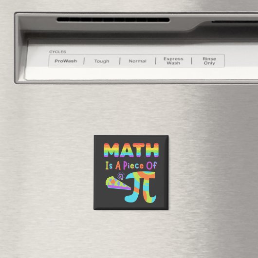 PI-dag 2023 is Wiskunde een stuk pi-regenboogbriev Magneet (Insitu (Vaatwasser))
