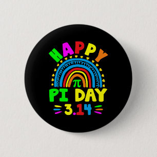 Pi Dag 2025 Pi Dag Regenboog Ronde Button 5,7 Cm
