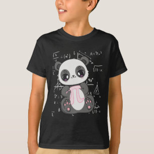 PI Dag 3.14159 Algebra Mathematisch Anime Panda Be T-shirt