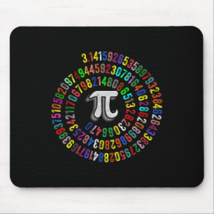 PI Dag 3.14159 PI Symbool Wetenschap en Wiskunde D Muismat