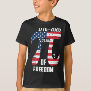 Pi-dag Amerikaanse vlag Patriottische wiskunde ner T-shirt
