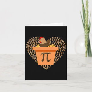 Pi-Dag Chicken Pot Pi Pie Wiskunde 3.14 Kaart