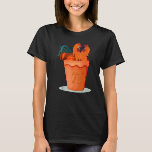 Pi-dag Grappige Kip Pot Pi T-shirt