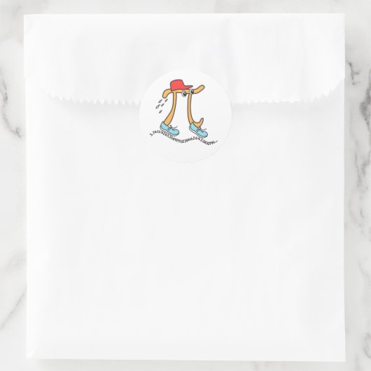 Pi Dag - Lange loopbaan Pi - Funny Pi Guy Stickers (Tas)