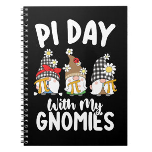 Pi Dag Met Mijn Gnomies Grappige Wiskunde Wiskunde Notitieboek