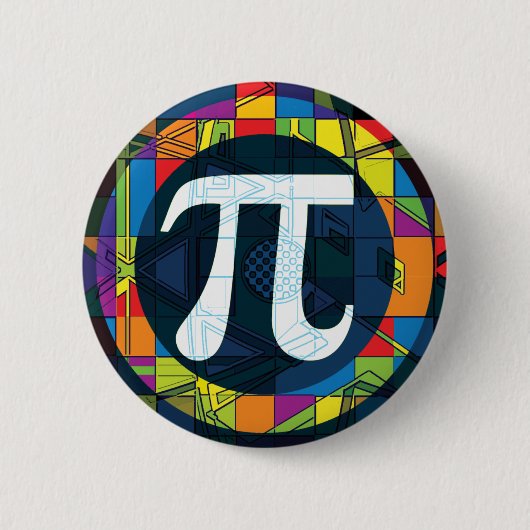 Pi-dag PI-symbolen Ronde Button 5,7 Cm (Voorkant)