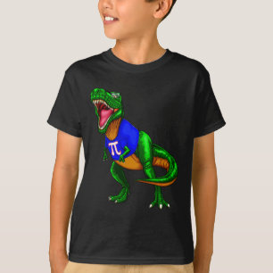Pi-dag Rex Dinosaur T-shirt Wiskunde Cadeau Mannen