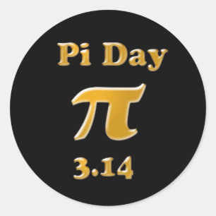 Pi Dag Ronde Sticker