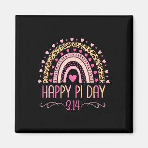 Pi Dag Spiral Pi Wiskunde Leraar 3.14 Leopard Rege Magneet