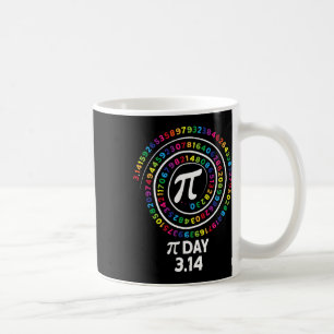 Pi-dag spiralkleurnummers 3.14 Happy Pi-dag Koffiemok