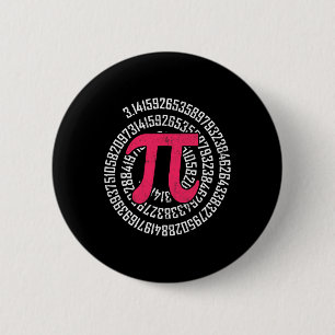 Pi-dag Wiskunde Nerd Geek 3.1415 Irrationeel Numme Ronde Button 5,7 Cm