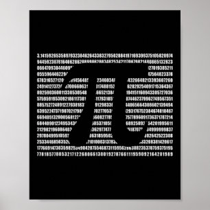 PI Dag Wiskunde Science Funny Teacher Gift Mannen Poster