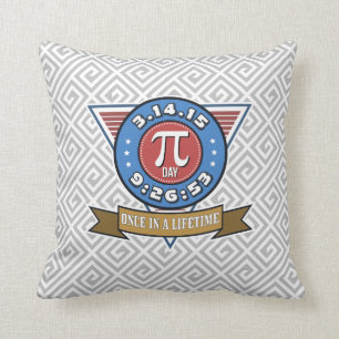 Pi-dagsymbool voor Wiskunde Nerds Pillow Kussen