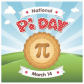 Pi Day, 14 Mars Sticker Vinyl (Devant)