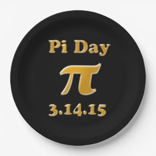 Pi Day 2015 9-inch papieren Borden Papieren Bordje
