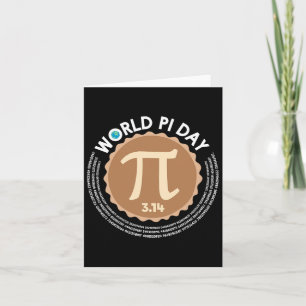 Pi Day - 3.14 maart 14 - Wiskunde Geometrie Nerd - Kaart