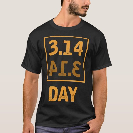 Pi Day - 3.14 = Pie Byckwards toeval T-shirt (Voorkant)