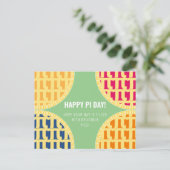 Pi Day Briefkaart "Happy Pi Day" Delicious Pi (Staand voorkant)