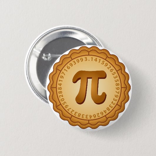 Pi Day, Célébrez les maths ! Badge (Devant & derrière)