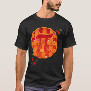 Pi Day Cherry Pie Wiskunde Teacher Funny Thanksgiv T-shirt